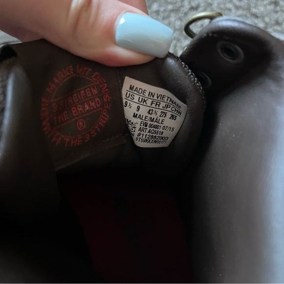 Adidas forum high top brown and red men 9.5 - Picture 3 of 9